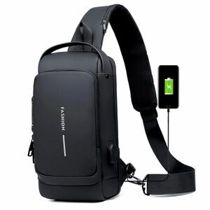 Anti-Theft Sling Backpack with USB Charging Port